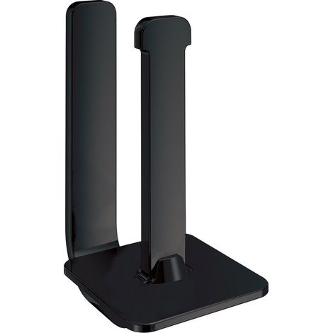Portarotolo di riserva da muro in ottone, acciaio inox e Cromall 3224-02 Gedy serie OUTLINE Nero Opaco (1/3)
