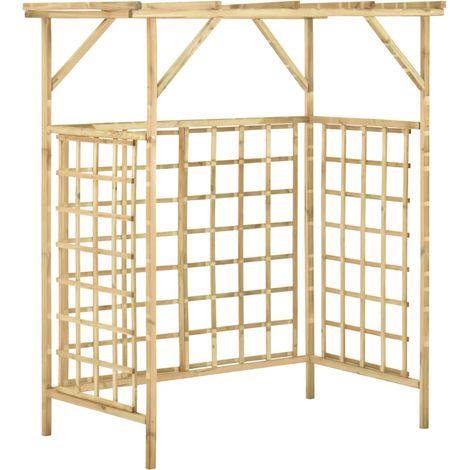 Maison Exclusive - Pergolato Giardino per Bidoni Doppi Legno di Pino Impregnato (1/5)
