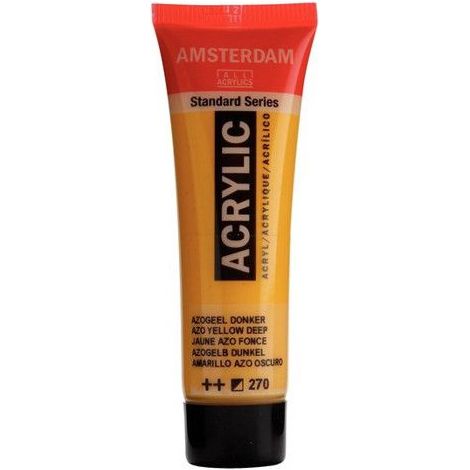 Peinture acrylique - Amsterdam - Standard - Jaune Azoïque Scuro - 20 ml - Satiné (1/2)