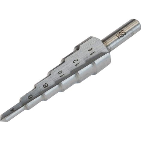 Faithfull HSS Step Drill Bit 4-14mm FAISD412 (1/2)
