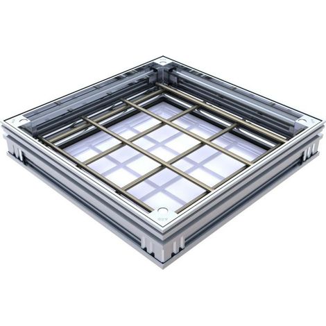 Alucover - Couvercle à carreler étanche - ACO - 50 x 50 cm 72,5 mm