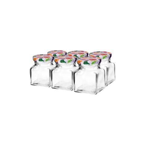 Nome Barattoli di vetro da 120 ml (6 pezzi) - perfetti per le conserve
