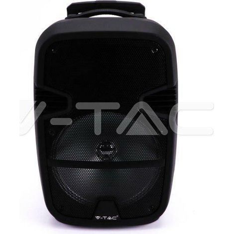 V-TAC Altoparlante Trolley Ricaricabile 35W Microfono Cablato Telecomando RGB per Cassa 12 pollici (1/5)