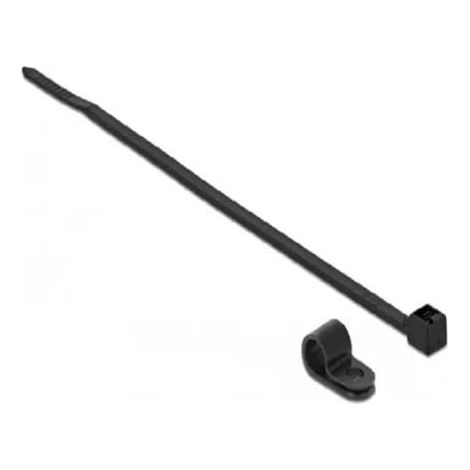 18864 - COLLIER DE FIXATION 6,4 MM AVEC SERRE-CÂBLE L 200 X L 3,6 NOIR DELOCK