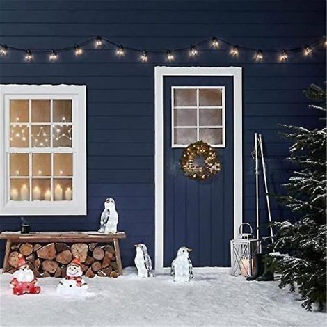 Décorations de Noël pingouin illuminé - - 3 pièces - LED - Extérieur - Étanche - Acrylique - Facile à installer (1/4)