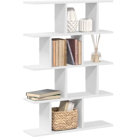 vidaXL Wall Cube Shelf 12 Compartments White Engineered Wood