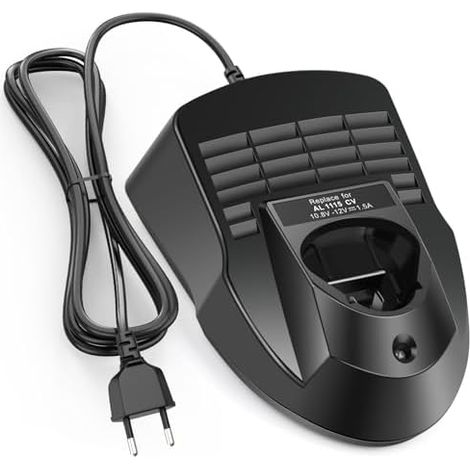 Chargeur rapide ASUNCELL 12 V Li-ion pour batteries Bosch 10,8 V/12 V AL1115CV - Compatible avec BAT411, BAT412, BAT413 et BAT414 - Prise européenne (1/5)