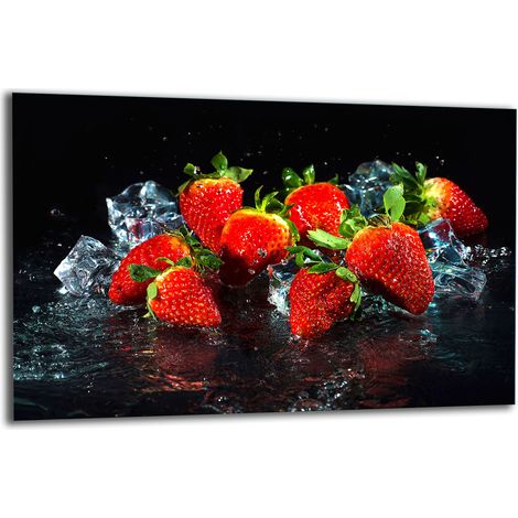 PLAQUE DE PROTECTION EN VERRE POUR CUISINIÈRE 80x52 FRUIT (1/5)