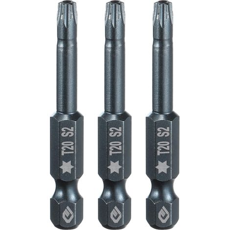3 Pièce Embout de Tournevis Torx Magnétique, T20 1/4" Hex Tige Longueur 50mm Embout de Vissage Long Hexagonal en Acier S2 avec Trou pour Retirer les Vis de Fixation Outils (1/5)