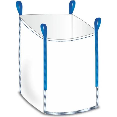 Sac Big Bag 1000kg, ouvert, 90x90x90 cm, pour gravats et agricole