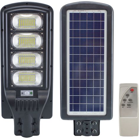 Farola 095002 carga solar 200W con sensor crepuscolar y control Remoto