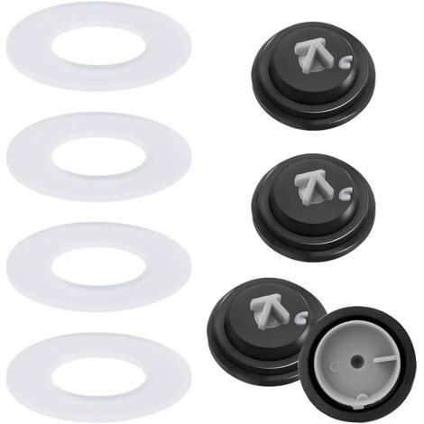8 pièces 4× Membrane pour Robinet Flotteur SIAMP  4× Rondelle de Soupape de Chasse Flotteur Chasse d'eau wc citerne à membrane rondelles à membrane à entrée latérale pour citernes