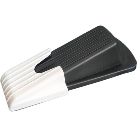 Lot de 2 butées porte robustes, anti-collision, for portes coulissantes en verre, métal, bois, maison, bureau(Black) (1/3)
