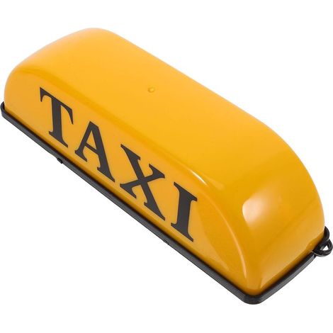 Gelbe magnetische Dachleuchte für Taxi 12V Kunststoff (1/5)