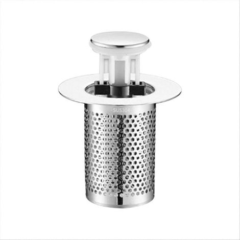 Waschbeckenstöpsel für Abflüsse mit einem Durchmesser von 1,3 bis 2,1 Zoll, mit herausnehmbarem Filter A (1/5)