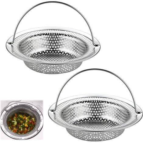 2 Pcs Filtre Evier Cuisine, Grille evier passoire Cuisine avec poignée Produit pratique pour la maison et l'usage quotidien (1/4)