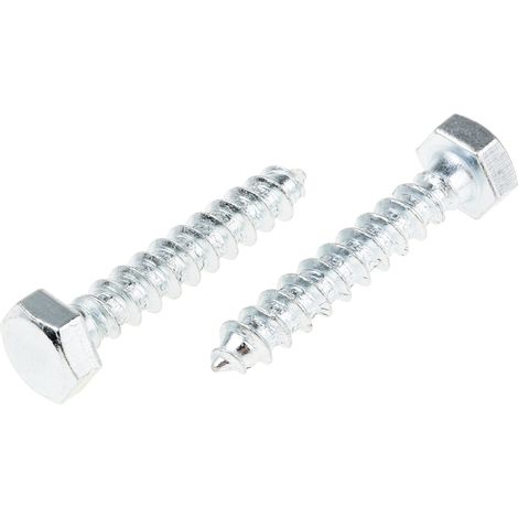Vis tire-fond, 8mm x 45mm, en Acier, en Acier trempé ( Prix pour Sachet de 25 ) (1/2)
