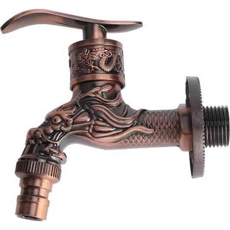 Robinet de lavabo rétro, robinet décoratif pour cuisine et salle de bain, avec aérateur, facile à installer, durable. (1/5)