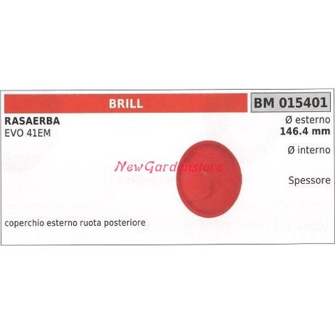 Tapa Rueda cortadora cortacésped trasera BRILL EVO 41EM 015401