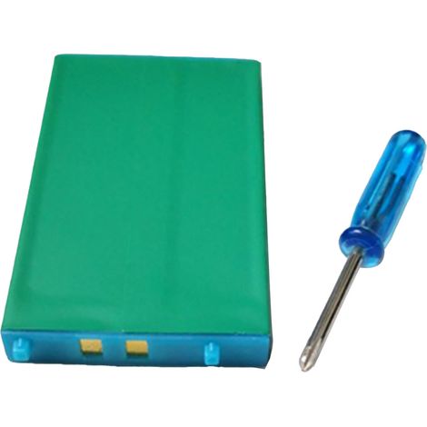 Batterie Li-Ion 3,7V 850mAh Haute Capacité Portative de Rechange avec Tournevis pour Consoles de Jeux Verte (1/5)