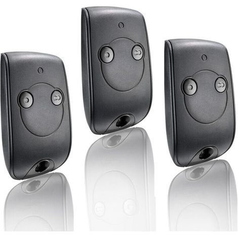 3 pour 1841026 - Telecommande NS 2 Canaux 433.42MHZ pour contrôler 2 Moteurs pour portails et Portes de Garage Télécommande de porte de Garage 433.92MHZ, télécommande de porte roulante sans fil (1/5)