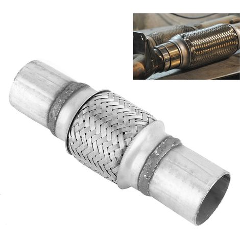 Edelstahl-Geflecht-Auspuffrohr 1,758 Zoll, 45 mm200 mm (Lieferung in einem Karton) (1/5)