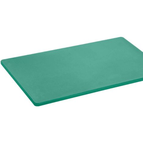 Planche à découper (L)600 x (P)400 mm, HACCP, en polyéthylène vert (1/3)