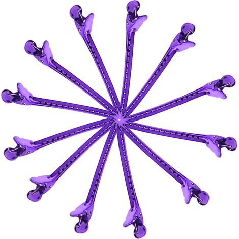 Lot de 12 pinces à cheveux en métal, pinces à cheveux en forme de canard, pinces de salon, outils de coiffure, pinces à cheveux (1/5)