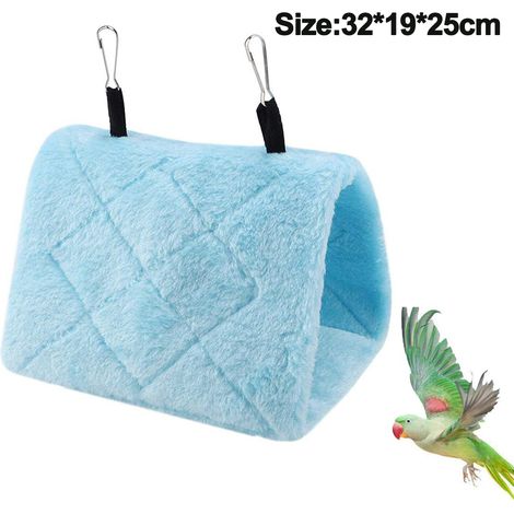 Pivoine Perroquet Hamac Nid D'Oiseau Chaud Doux En Peluche Hamac Suspendu Cage Tente Pour Oiseaux Perroquet Hiver Chaud Lit Pet Jouet Poche Coton Lit
