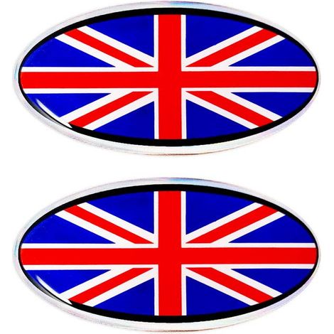 Sticker Adesivo 3D Ovale Inghilterra Coppia (1/5)