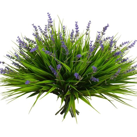 Confezione da 10 Lavande artificiali - Decorazione vegetale per giardino, veranda, matrimonio Piante finte resistenti ai raggi UV Ideale per fai da te, decorazioni murali ed eventi (1/5)