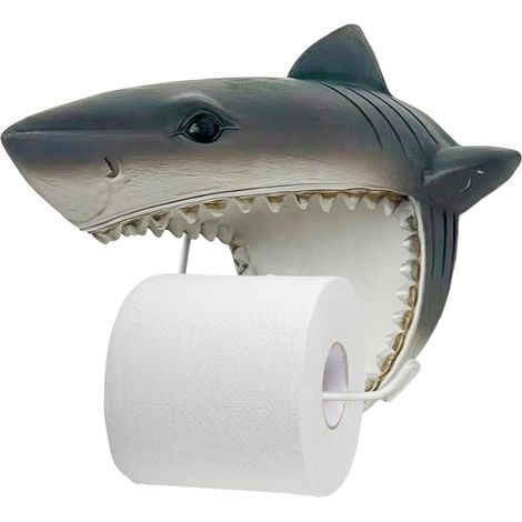 Porte- Toilette Rangement pour Rouleau en Résine Forme Animaux Marins  Support mural à rouleau hygiénique Pour Maison, Salle De Bain, Cuisine, Toilettes (1/5)