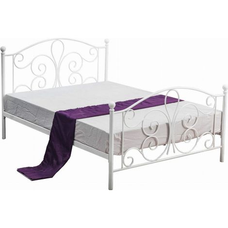 Cama Houston 1355, Blanco, Individuales, 120x200, Somieres, 120x210x93cm