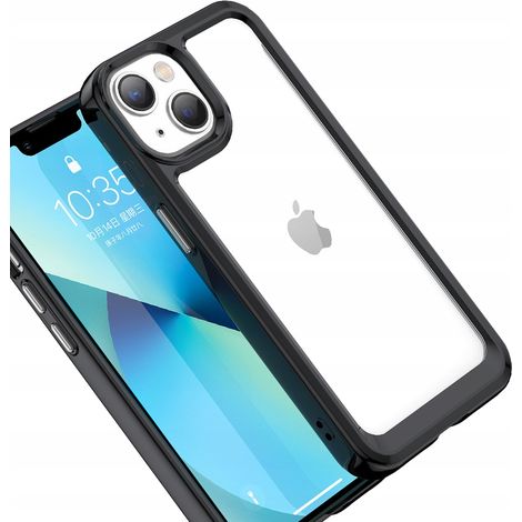 Weltraum-Design iPhone 14 Plus Hartschalen-Schutzhülle mit Gelrahmen, Schwarz (1/5)