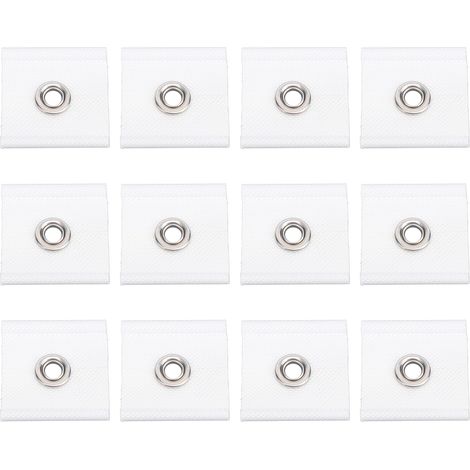 Crochets pour store de camping - Lot de 12 supports PVC robustes sans outil pour décoration intérieure et extérieure (1/4)