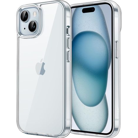 Coque pour iPhone 15 6,1 Pouces, Anti-Jaunissement Étui de Protection Antichoc, Housse Anti-Rayures Dos Transparente (Transparente) (1/5)