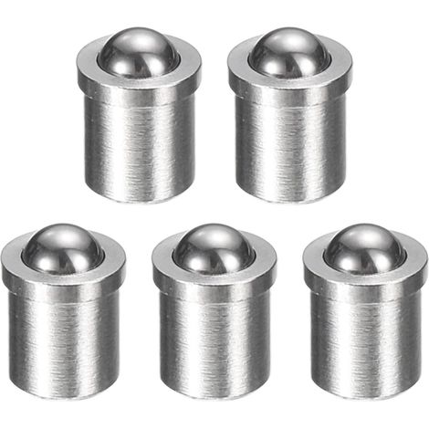 5pcs Plongeurs A Ressort A Bille 4x5mm 10N Elasticite Acier Inoxydable Precision Perles De Positionnement Verrou A Bille Pour Porte Armoire Dispositifs Mecaniques Serres Meubles (1/5)