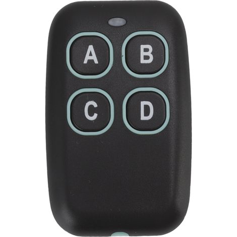 Interrupteur sans fil 433 MHz à 4 boutons pour porte de garage, idéal pour la maison et les centres commerciaux (alimentation CC 12 V). (1/5)