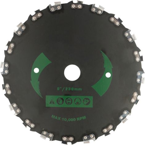VURAHOME - Lame de rechange pour tronçonneuse à gazon haute puissance de 9 pouces à 20 dents pour accessoires de désherbage de tondeuse à gazon électrique, (1/4)