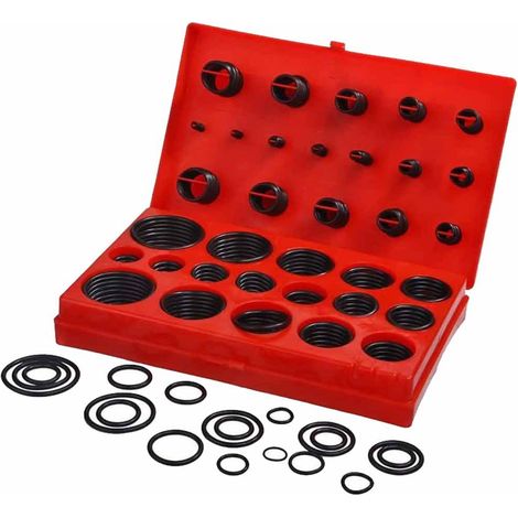 Guarnizioni toirodali in gomma per rubinetti in valigetta 419 pezzi 32 dimensioni set di o-ring