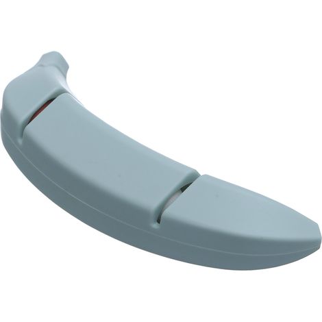 Affûteur de couteaux à 2 rails pour couteaux de cuisine, outil d'affûtage des lames, design banane, gris standard (1/5)