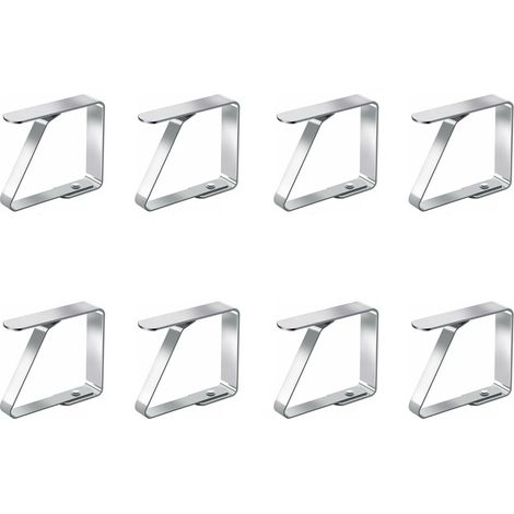 8 PCS Pince Nappe Extérieur - EINNENFFER - Pince Anti-Glissant en Acier Inoxydable pour Table (1/5)