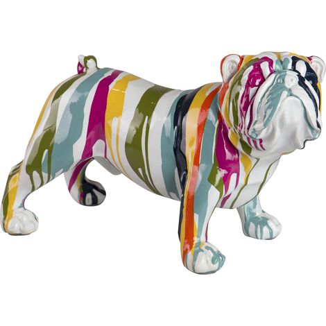 Figurine de chien bouledogue français en résine 39 x 18 x 23 cm (1/2)