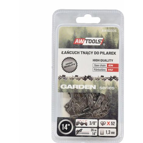 Motosierra awtools aw80306 cadena 35 cm semi cincel (1/3)