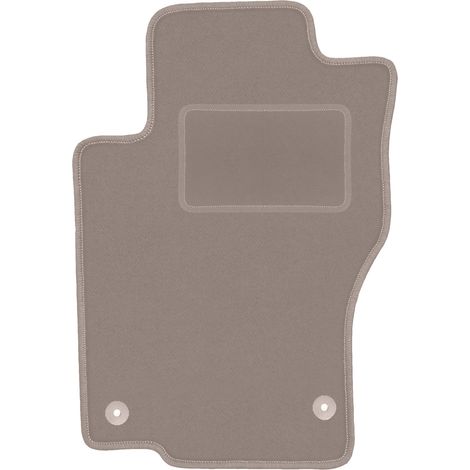 Alfombrilla de terciopelo para el conductor para: Mercedes ML W164 SUV (2005-2011) beige