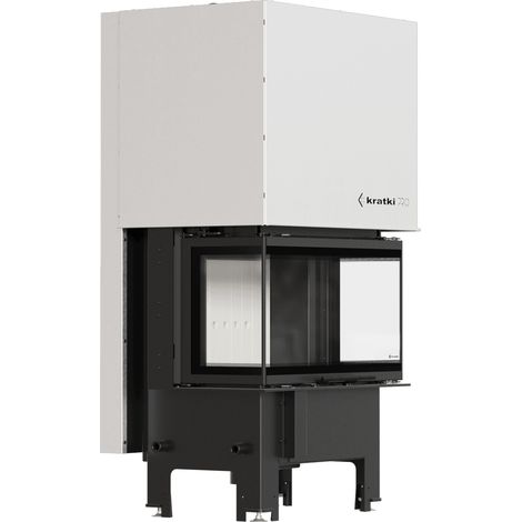 Kamineinsatz KRATKI REGNOR 680/280 6 kW Ø 160 3 seiten glas mit Türfeder (1/5)