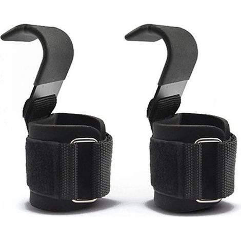Ganci per sollevamento pesi, fasce per trazioni e stacchi da terra, maniglie imbottite per il sollevamento, forza di presa, fitness unisex (1/5)