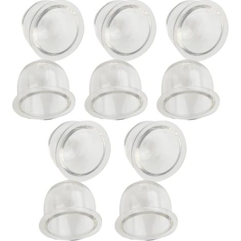 Lot de 10 ampoules d'amorçage pour pompe à carburant pour tronçonneuses, souffleurs, débroussailleuses, carburateurs, diamètre extérieur 19 mm/22 mm, ampoule d'amorçage de carburateur 19 mm (1/4)