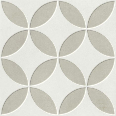 Carrelage effet carreaux de ciment 22,3x22,3 cm – Grès cérame taupe – Pour cuisine, salon et salle de bain – Pose au sol et mur