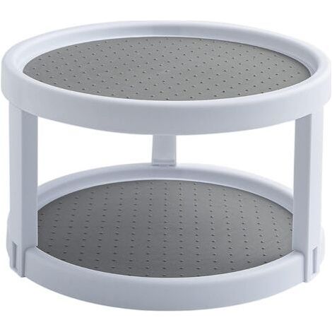 Plateau Tournant Étagère à Épices Porte Épice Rotative en Plastique Support de Stockage pour Cuisine, Réfrigérateur (1/5)